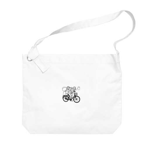 自転車ロゴ　ガールズ Big Shoulder Bag
