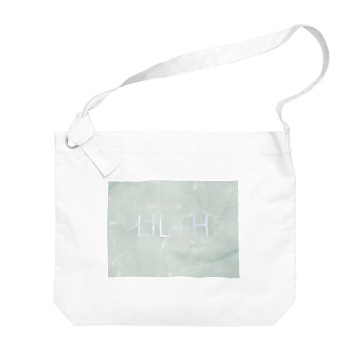 [LIL＋H] 白だけ集めたロゴ入りシリーズ (white) Big Shoulder Bag