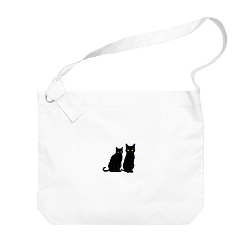 黒猫の思い (=^・^=) Big Shoulder Bag