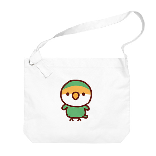 コザクラインコ（ブルーチェリー） Big Shoulder Bag