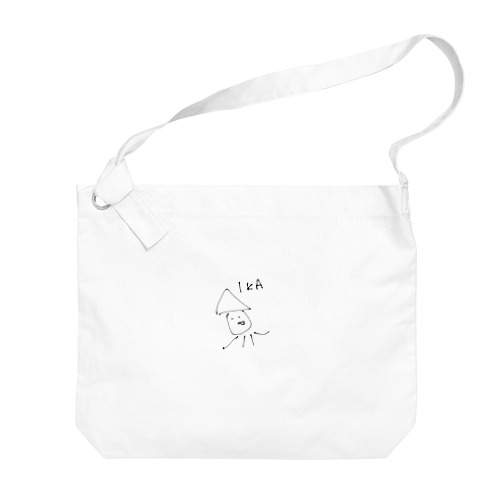 たぶん美味しいイカ Big Shoulder Bag