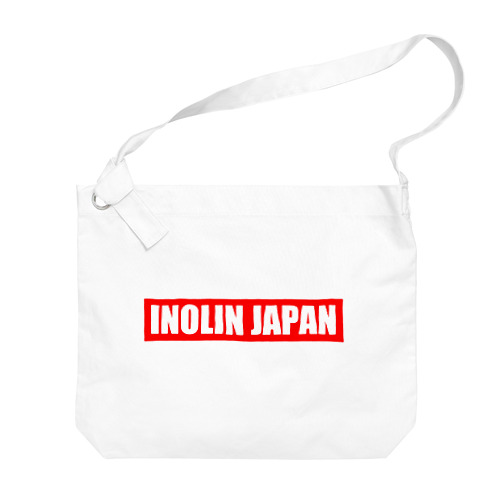 INOLIN JAPAN 赤背景文字 ビッグショルダーバッグ