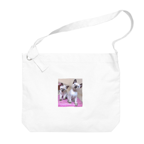 Siamese cat シャム猫 Big Shoulder Bag