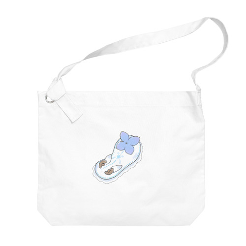 ツノアリウサギアジサイモドキウミウシ 青色ver. Big Shoulder Bag