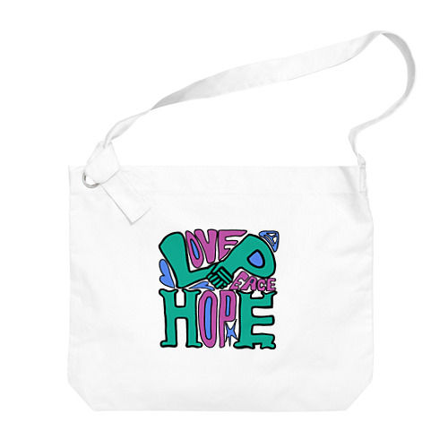 (Love×Peace)+Hope Big Shoulder Bag