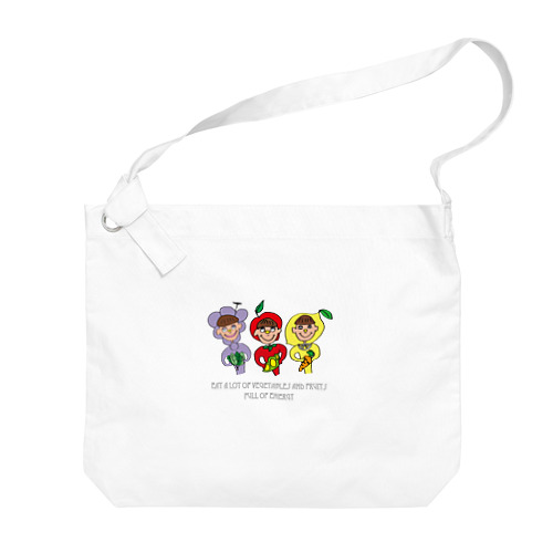 ふじフルーツ/Fuji Fruit Big Shoulder Bag