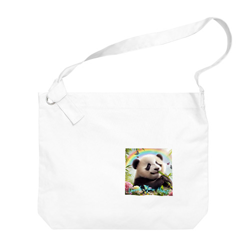 PANDA ENRICH YOUR HEART Big Shoulder Bag