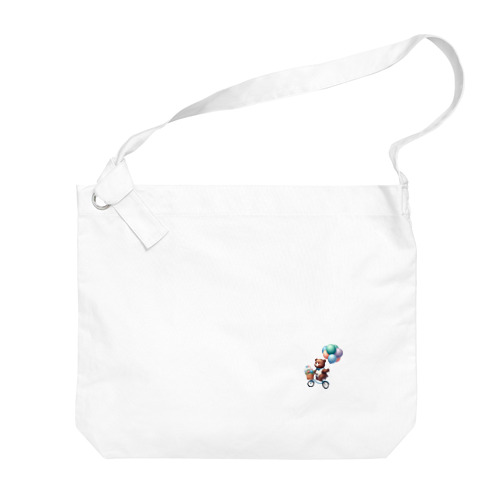 風船売りのクマさん Big Shoulder Bag