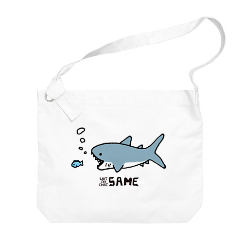 サメさん-Vrカラー Big Shoulder Bag