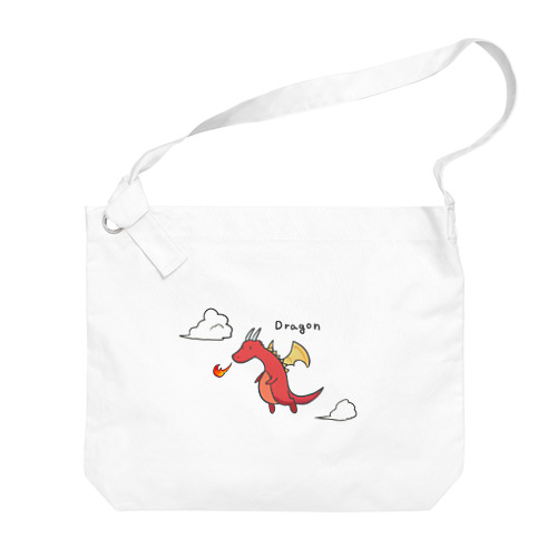 Fire Dragon  Big Shoulder Bag