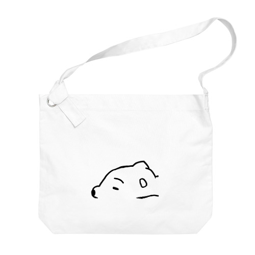 だれてる白い生き物 Big Shoulder Bag