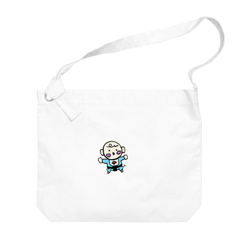 しこ踏む赤ちゃん Big Shoulder Bag