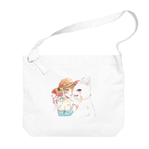 ねこちゃん女の子ちゃん Big Shoulder Bag