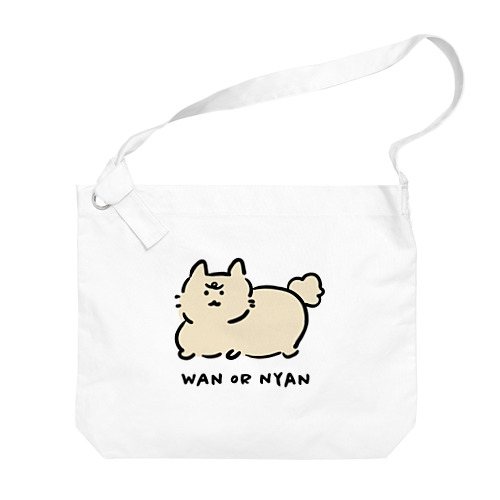 wan or nyan カラー Big Shoulder Bag