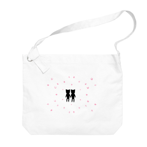 🌸🐰∞桜の花びらに囲まれてう∞🐰🌸 Big Shoulder Bag