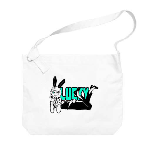 LUCKYバニー・カラー Big Shoulder Bag