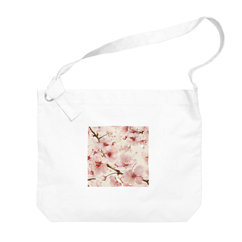 淡いピンクの桜の花4 Big Shoulder Bag