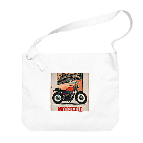 レトロバイク Big Shoulder Bag