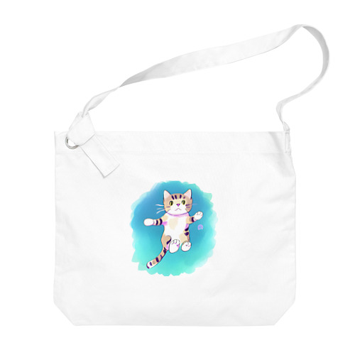 猫の大ジャンプ Big Shoulder Bag