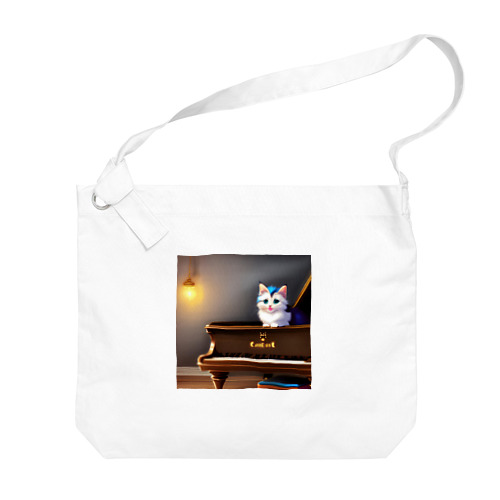 子猫ピアニスト-2 Big Shoulder Bag