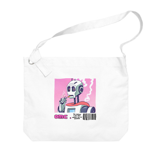 一服ロボットさん Big Shoulder Bag