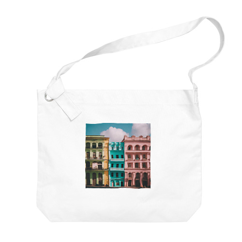 イタリアのカラフルな街並み Big Shoulder Bag