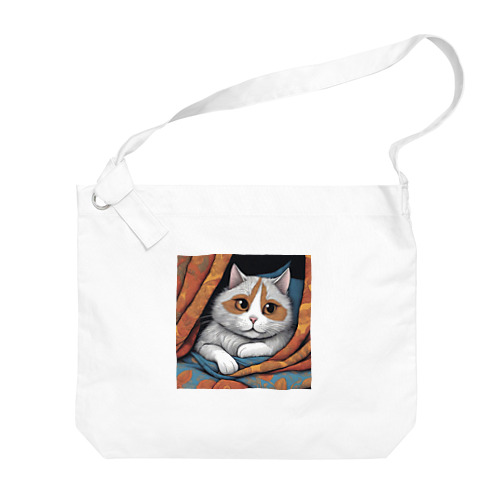 たぬき猫 Big Shoulder Bag