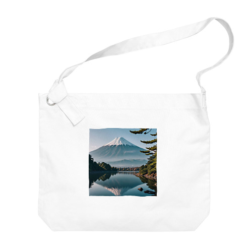 富士山と富士五湖の風景 Big Shoulder Bag