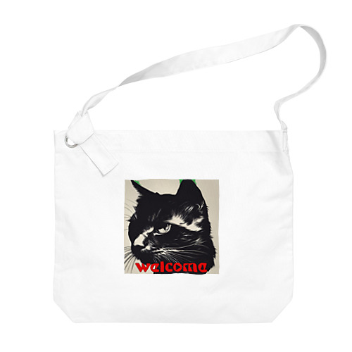 黒猫登場Ⅰ Big Shoulder Bag