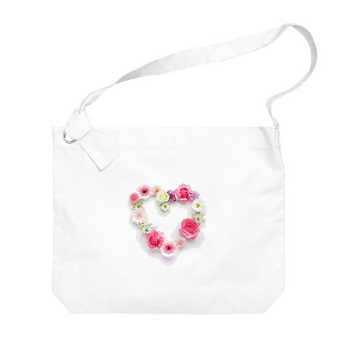 花ハート Big Shoulder Bag