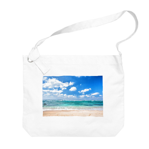 青空と砂浜 Big Shoulder Bag