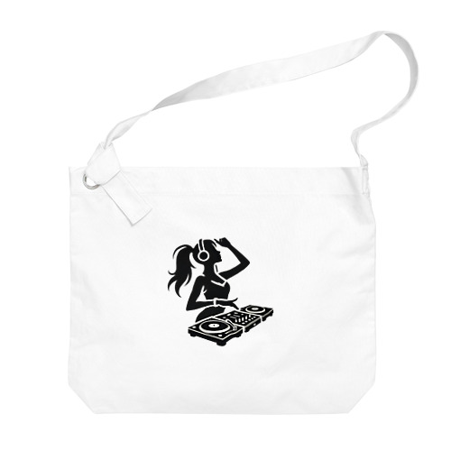 ハッピーガール DJ シルエットver. Big Shoulder Bag