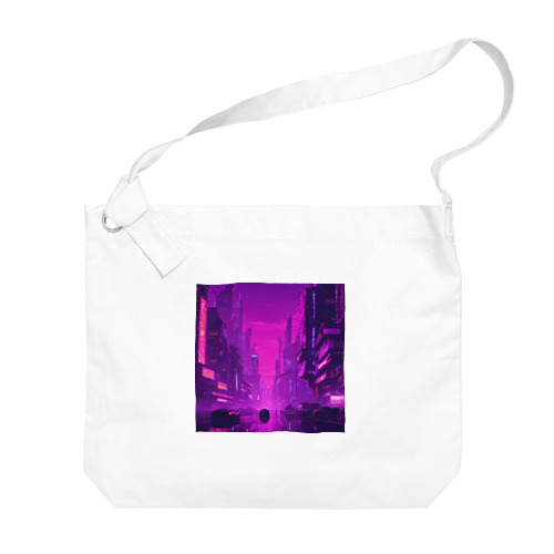 purple Big Shoulder Bag