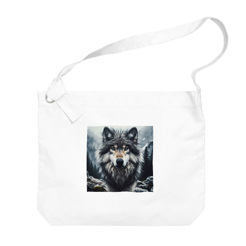 オオカミ　森の番人 Big Shoulder Bag