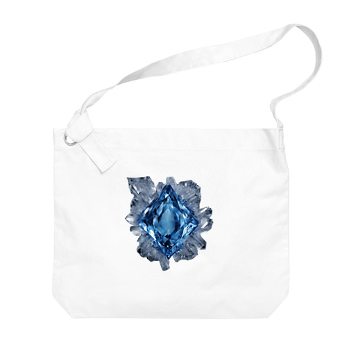 水晶とブルークリスタル Big Shoulder Bag