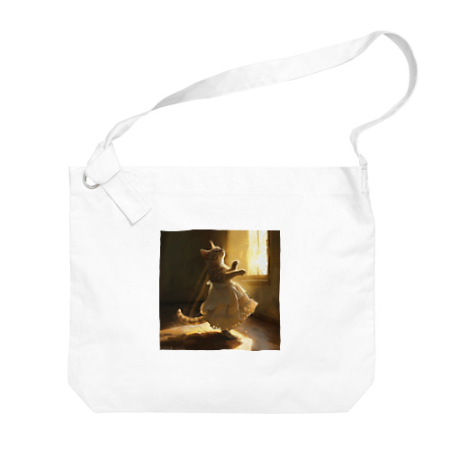 神々しい光を浴びる猫姫 アメジスト 2046 Big Shoulder Bag