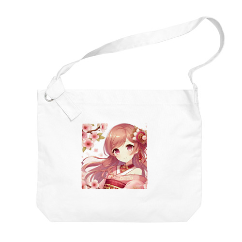 桜の乙姫 Big Shoulder Bag