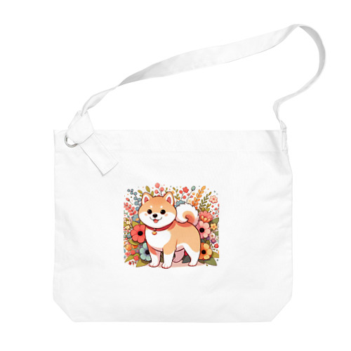 可愛い柴犬 Big Shoulder Bag