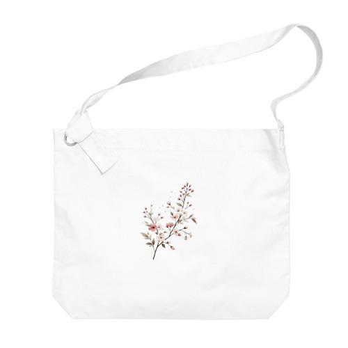 春の息吹 - 桜のデザイン Big Shoulder Bag