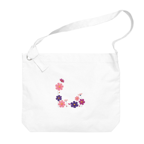 美しいコスモスの花❀ Big Shoulder Bag