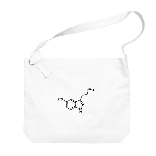 精神安定 セロトニン（ブラック）Serotonin（Black） Big Shoulder Bag