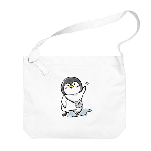 #ネコになりたいペンギン Big Shoulder Bag