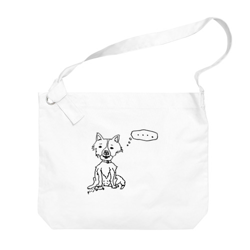 ボーダーコリーのゆる絵 Big Shoulder Bag