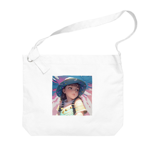 未来を見つめる少女 Big Shoulder Bag