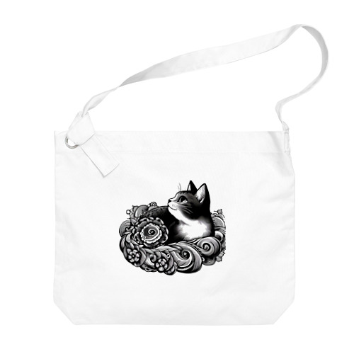 和柄猫 Big Shoulder Bag