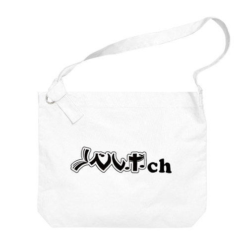 ノベルボch【黒】／kashitamiデザイン Big Shoulder Bag