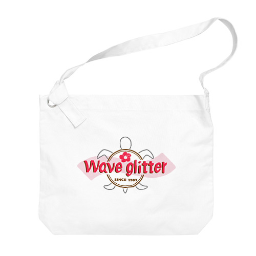 Wave glitter(亀、P) Big Shoulder Bag