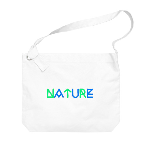 Nature デザイン ビッグショルダーバッグ