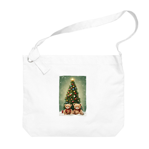 テディーベア兄弟のクリスマス Big Shoulder Bag
