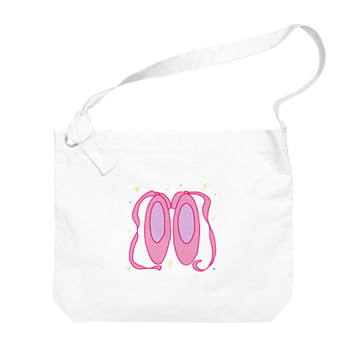 バレエシューズ きらきらピンク Big Shoulder Bag